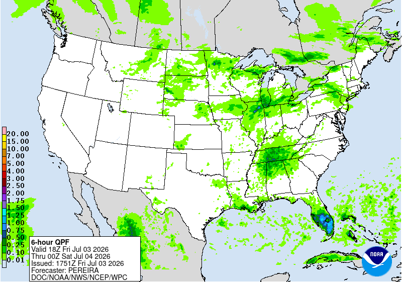 Example supplemental weather product — surface analysis